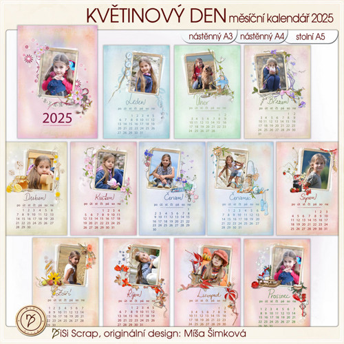 Kalendář 2025 - Květinový