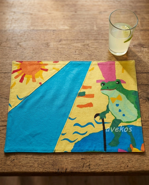 Prostírání s žabkou - ubrousek — foto 1