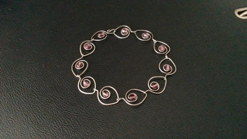 Fialkový náramek - pro štěstí a splněná přání