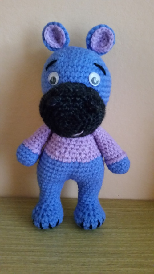 Háčkovaný hrošík Hippo