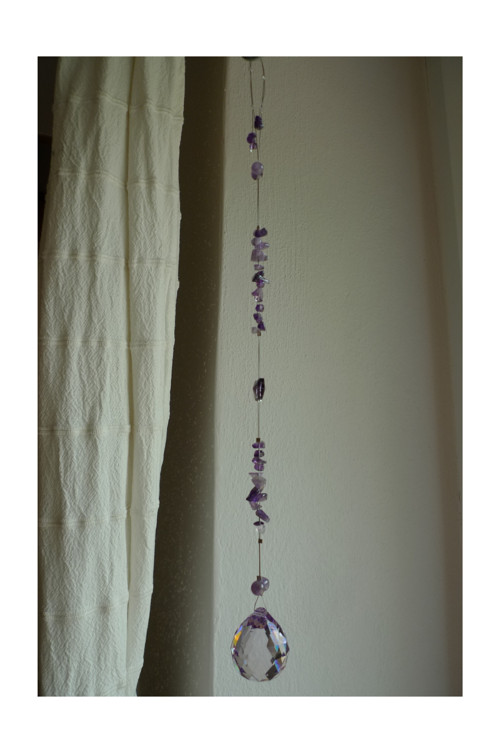 Lapač slunce, suncatcher, světlohra, ametyst