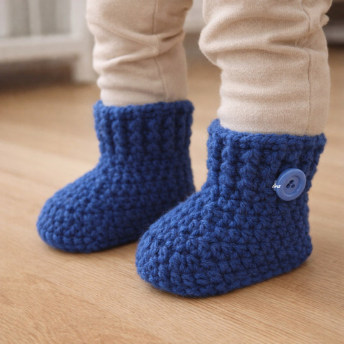Háčkované botičky (9 cm)