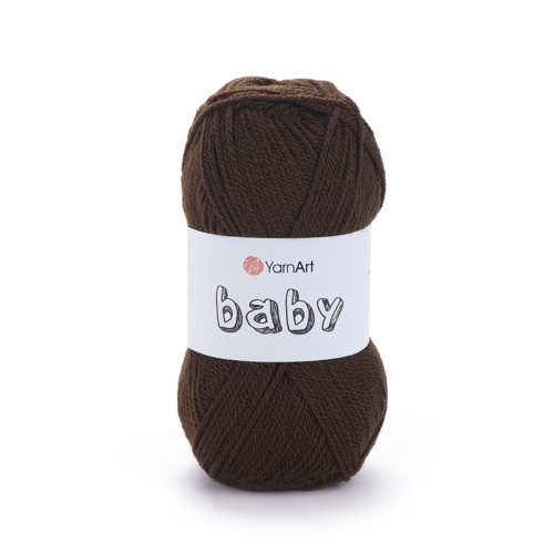 Příze Baby - tmavě hnědá
