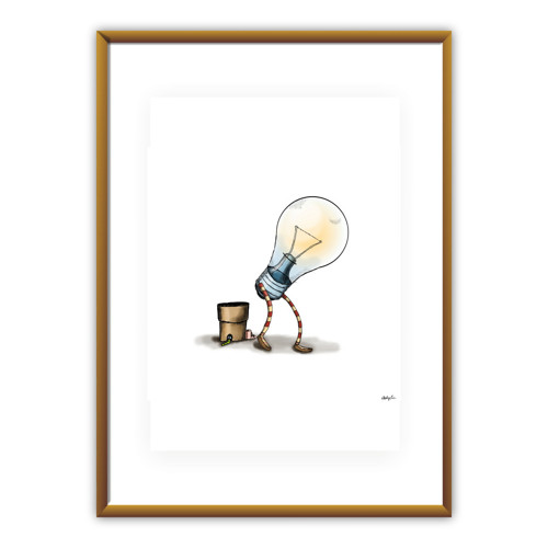 A budiž světlo – ilustrace s nápadem