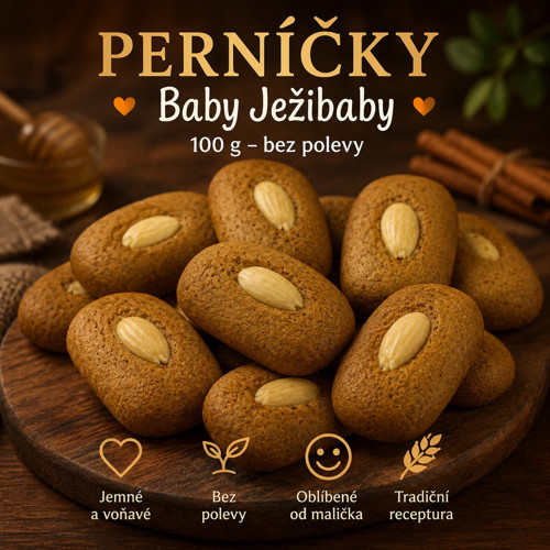 Perníčky Baby Ježibaby 100 g - bez polevy
