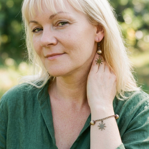 Sada šperků- sluníčková-starozlato