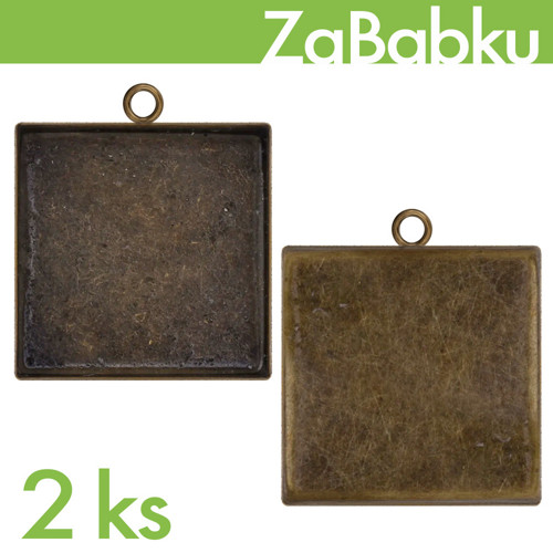 Lůžko 25x25mm - Starobronz - 2 ks — foto 1