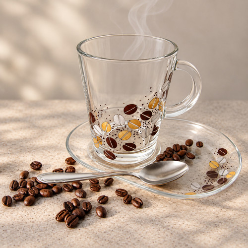 Na opravdu velké kafe - 400 ml - ruční malba