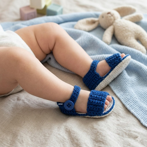 Háčkované sandálky (9 cm)