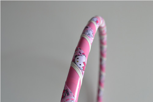 Obruč na hooping Hello Kitty-růžová 80 cm