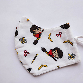 Bílá Rouška s motivem Harry Potter - kreslený Harry / od vasickova.kata ...