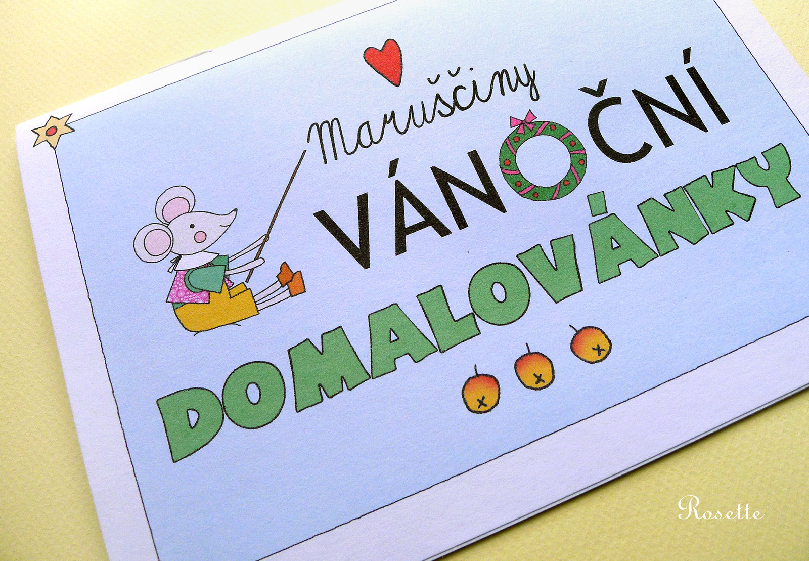 Maruščiny vánoční domalovánky