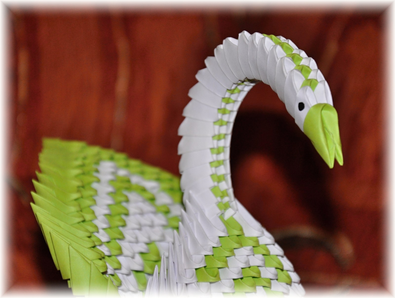 3D Origami Labuť Návod, Popis / od Culda Atelier Fler.cz