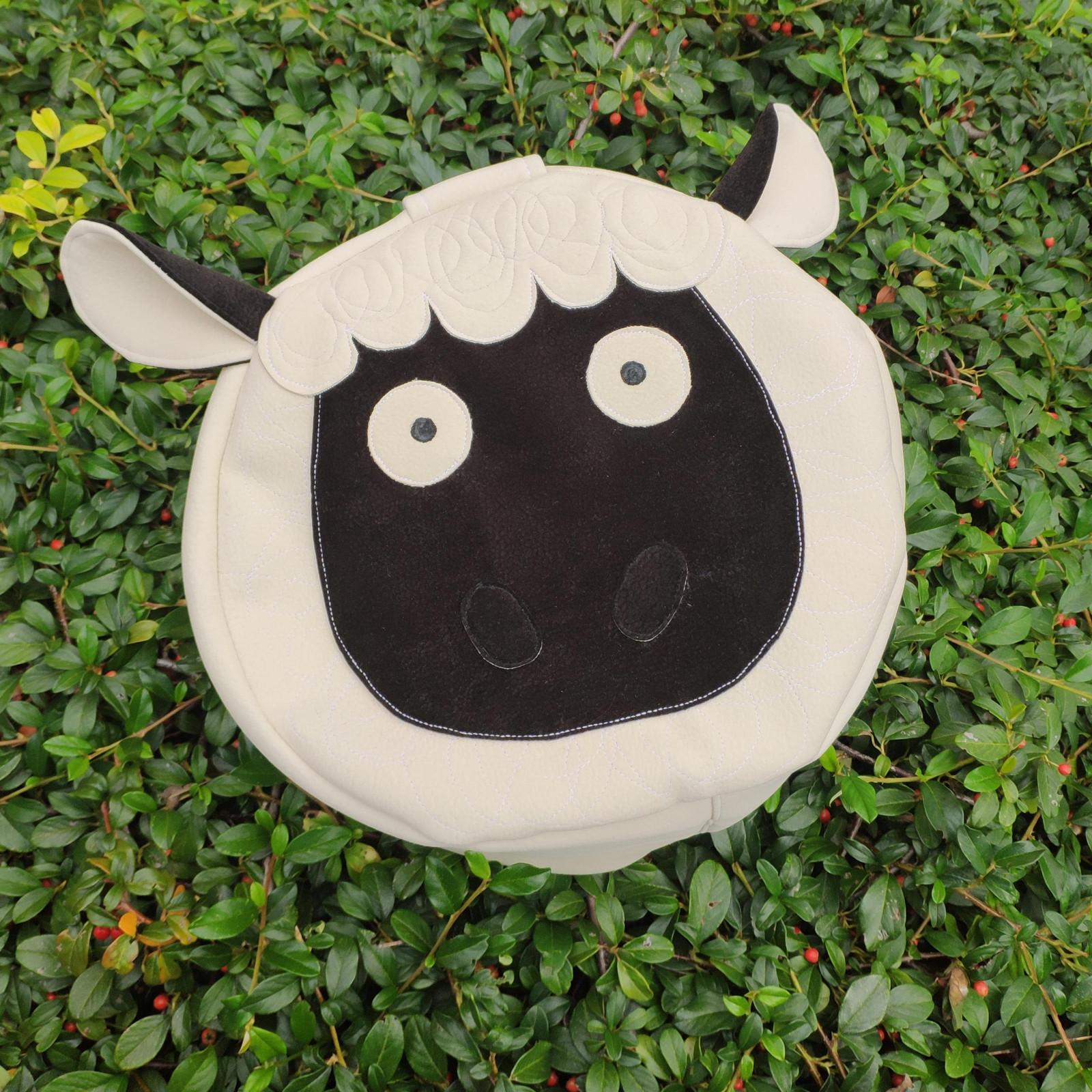 Puf bílý Puffík Ovce - 30x15cm Bílá / od puffík | Fler.cz