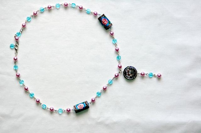 Nárelník s korálky cloisonne — foto 2