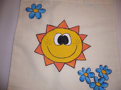 Plátěnka SLUNÍČKO KYTIČKY — foto 2