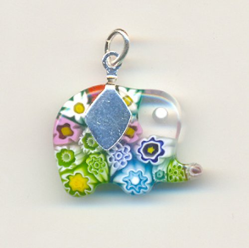 Millefiori barevný sloník II — foto 2