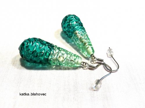 Oliva zelená emerald krajka — foto 3