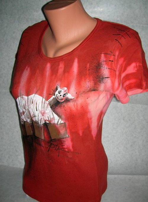 Triko dámské, "BÍLÁ KOČIČKA", L/XL — foto 3