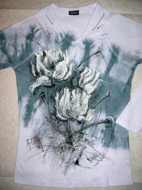 Triko dámské, "VELKÉ KVĚTY", XL — foto 5