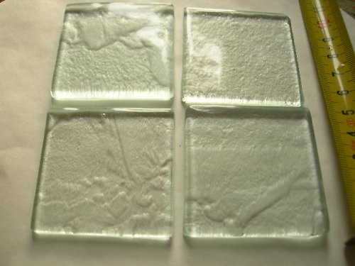 Skleněný čirý čtvereček 5 x 5 cm — foto 2
