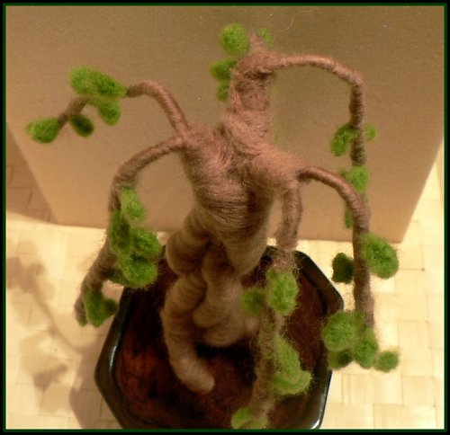 Bonsai vrba se šnečkem — foto 3