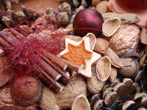 Adventní věnec - bordó — foto 4