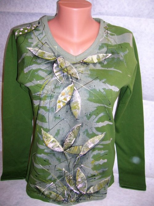 Triko dámské, "KVĚTY", XL — foto 2