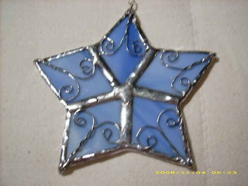 Vánoční hvězdička - vitráž, tiffany! — foto 3