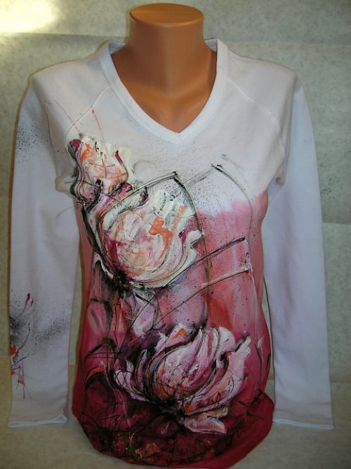 Triko dámské, "VELKÉ KVĚTY", XL — foto 2