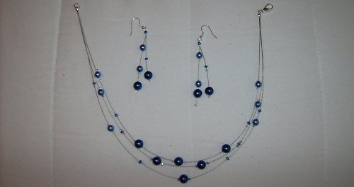 Modrá elegance - náušnice — foto 2