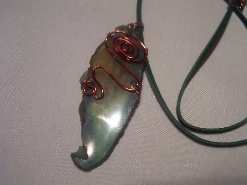 Náhrdelník - Achát v zajetí mědi — foto 2