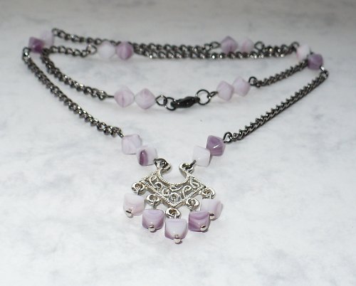 Náhrdelník Fialka — foto 4