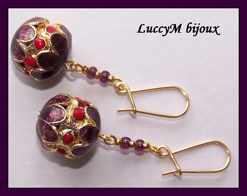 Fialové cloisonne — foto 2