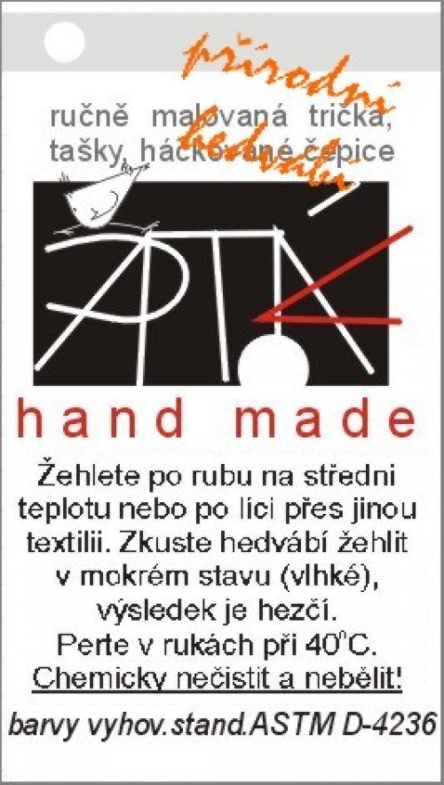 Hedvábný šátek, "SRDCE", 54x 54 cm — foto 6