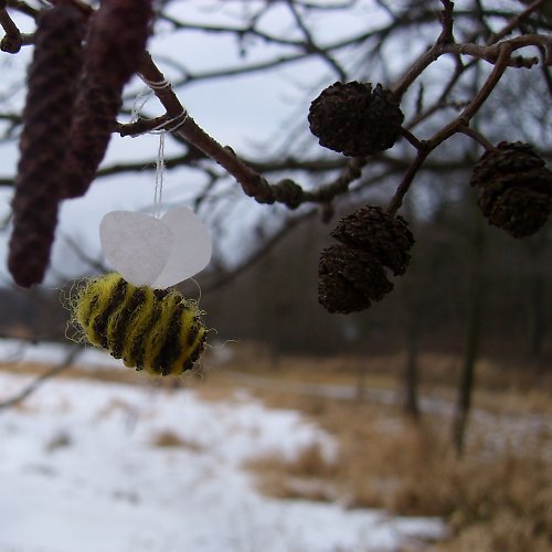 Včeličky z olšových šištiček — foto 5