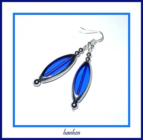 Náušnice - Blue tear — foto 3