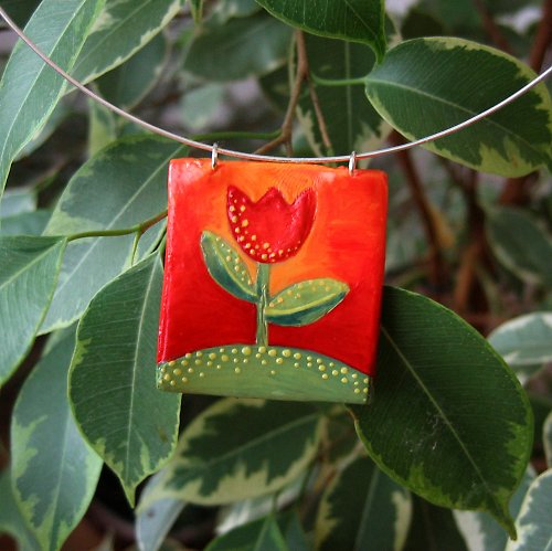 VÝPRODEJ! Přívěsek tulipánový :) — foto 2