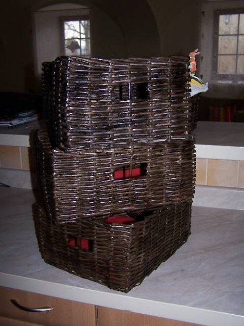 Košík tmavě hnědý — foto 3