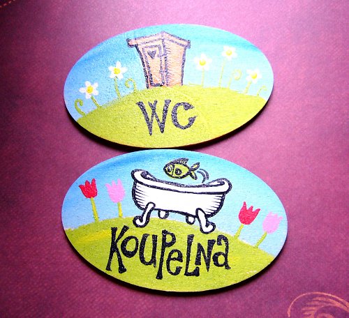 Cedulka na dveře KOUPELNA — foto 2