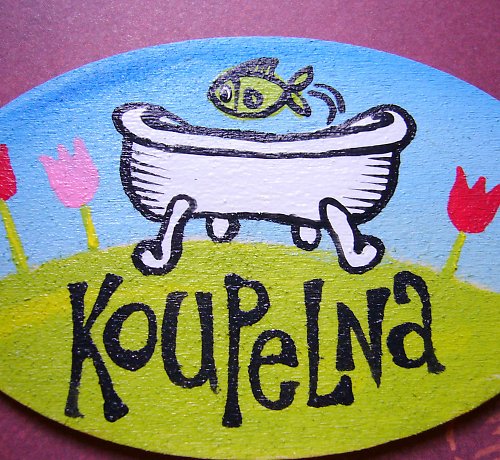 Cedulka na dveře KOUPELNA — foto 3