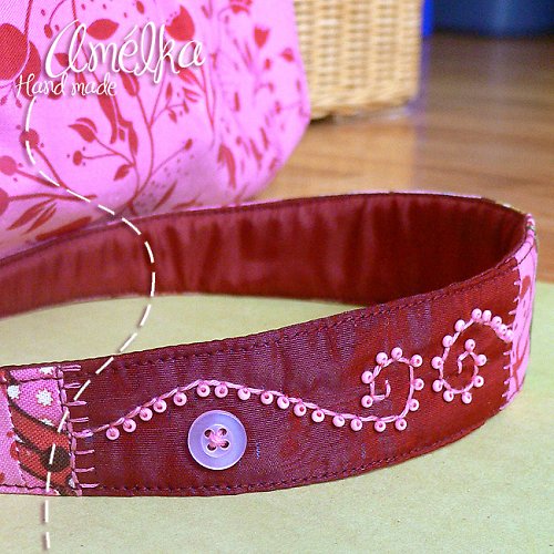 Čelenka Romantic flower red — foto 4