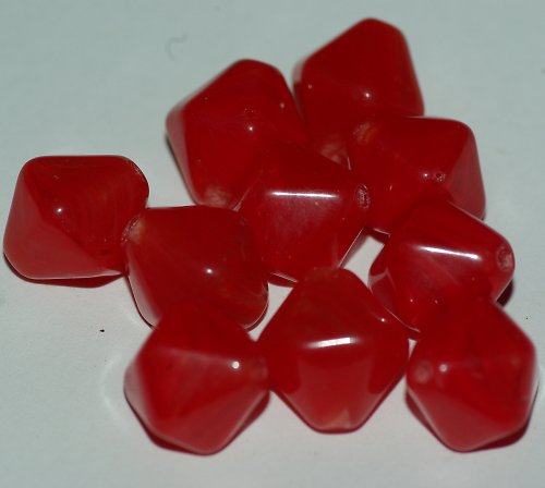 Skleněné korálky - 10 kusů — foto 2
