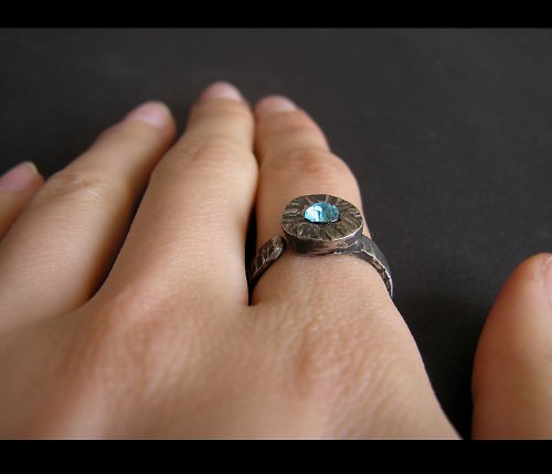 Prsten Elegant Stones - Blue — foto 2