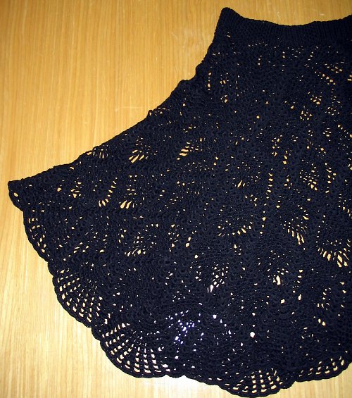 Háčkovaná Sukně Black Beauty 36/38 — foto 3
