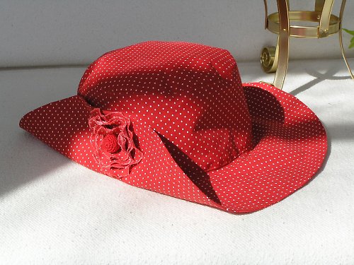 Dámský plátěný klobouk, vel. 58 — foto 2