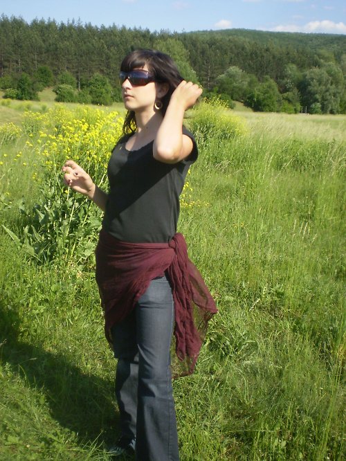 Multifunkční šál z řídké fáčoviny 3 — foto 2