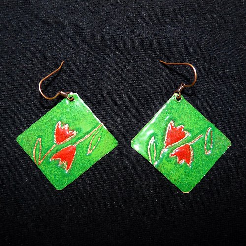 Naušky "Velké tulipány" — foto 3