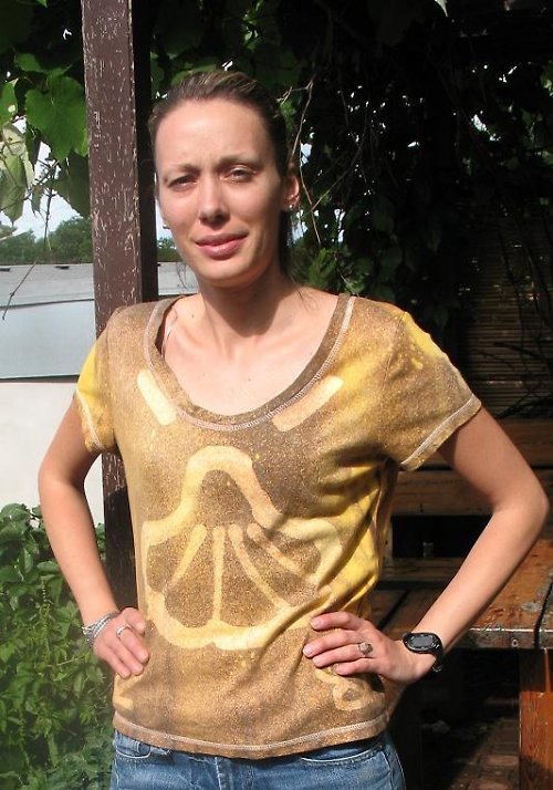 Žluté etno tričko — foto 2