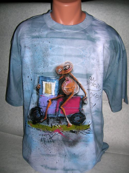 Triko pánské, "pan BRAMBORA MÁ AUTO", XXL/ XXXL — foto 2